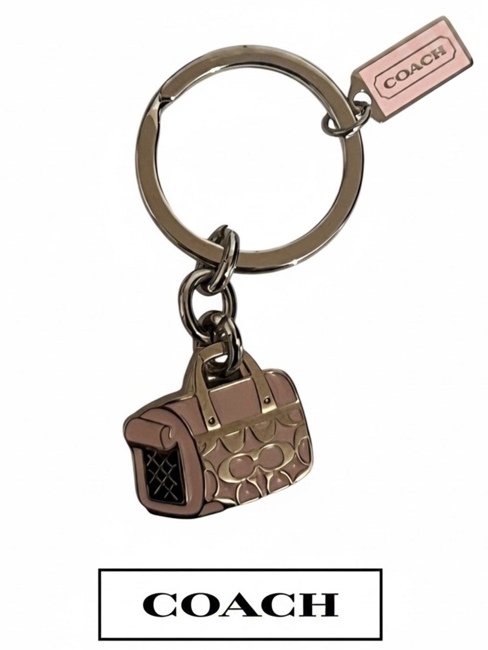 Coach keychains pick 1. Cancer awareness or pink mini bag
